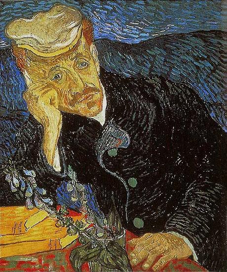 Vincent Van Gogh Portrait of Dr. Gachet was sold for 82.5 million US dollars France oil painting art